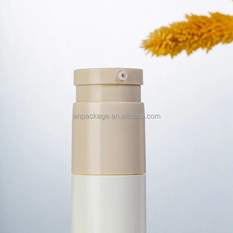 30ml  50ml Soft Touch Disposable Airless Bottle Screw Up Plastic Dispensing Cosmetic Slim PP Airless Container For Facial Serum