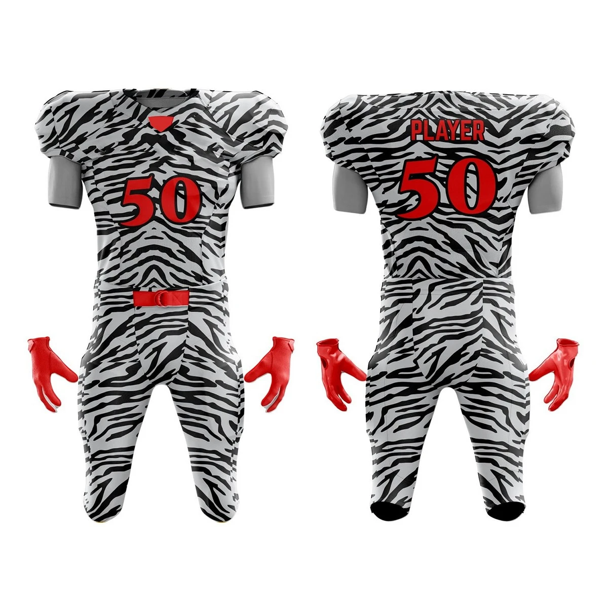 Manufacture Team Wear Soccer Uniforms Zebra Design Custom Cheap Sublimated Soccer Football Shirt Soccer Jersey