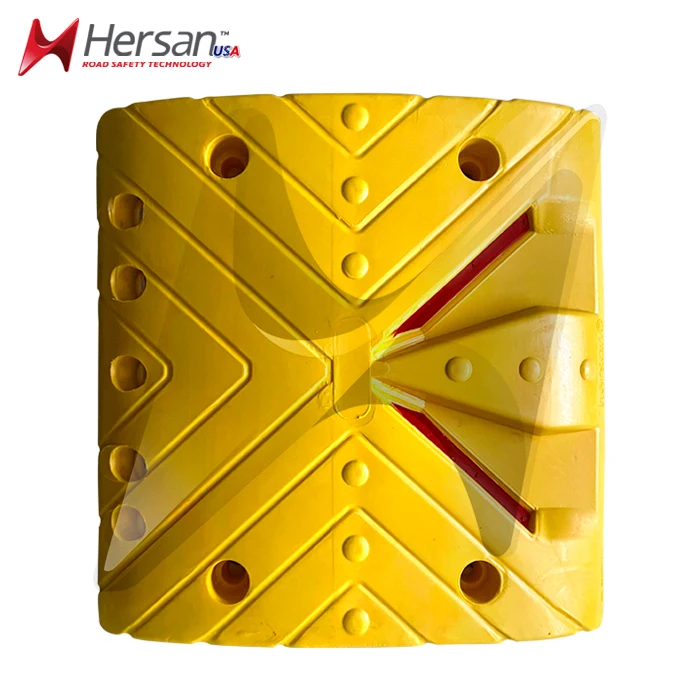 Прочный прочный пластиковый ограничитель скорости дорожного движения Hersan HDPE