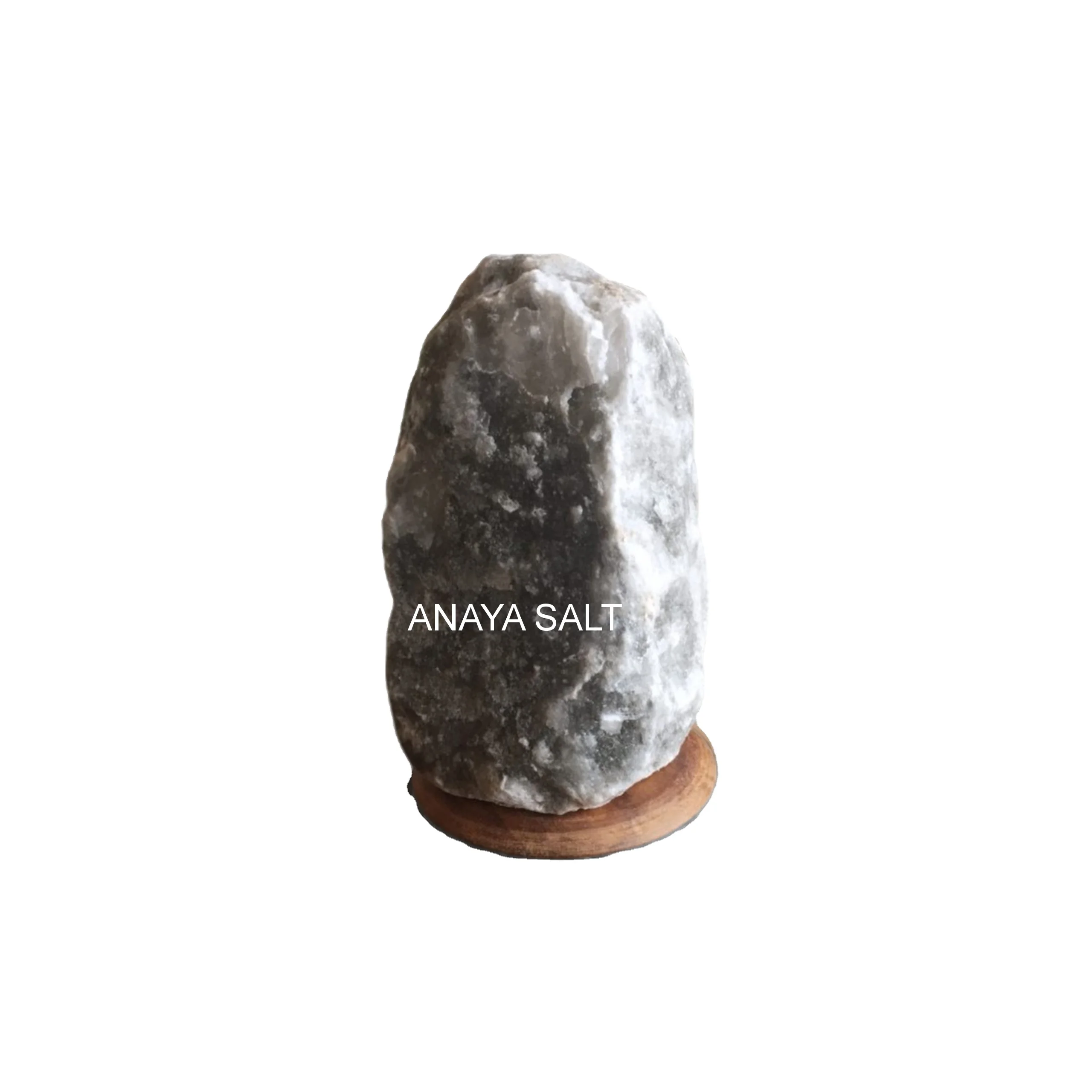 Rock Salt Natural Himalayan Gray Table Lamp 14-18KG