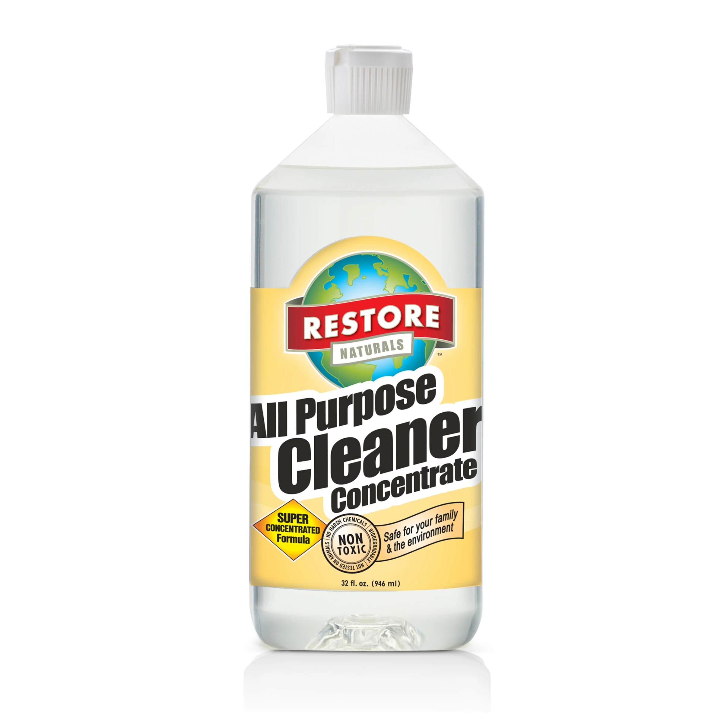 Top Quality, Renewable All Purpose Concentrate Cleaner for all Hard Surfaces (32 fl. oz. / 6 pack)