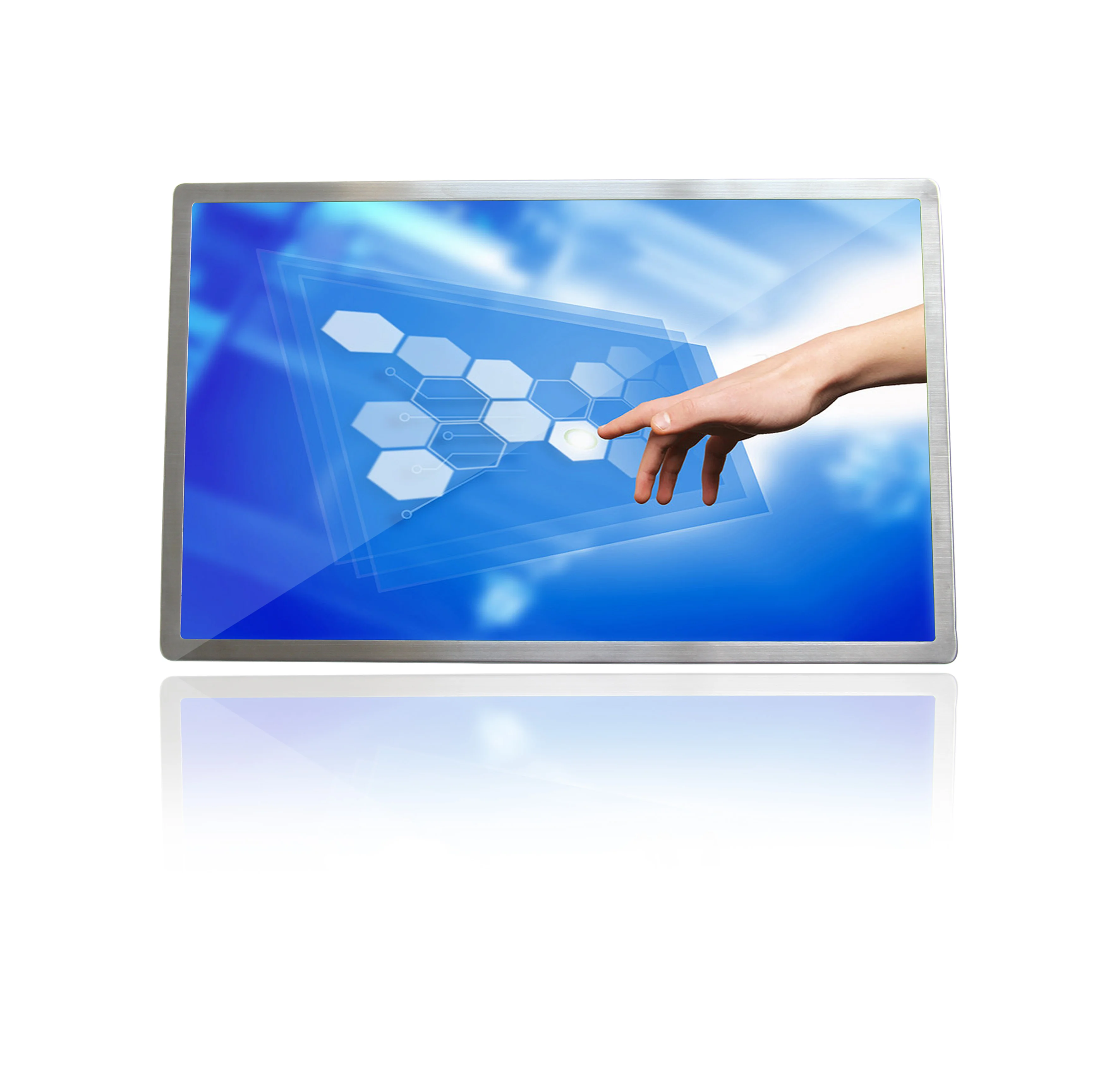 21.5 inch 24 inch 1500nits IP65 waterproof stainless steel touch screen panel PC for marine