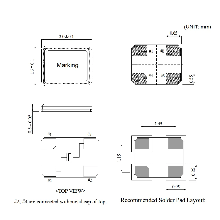 High-Quality SMD 2016 Crystal Oscillator for Precise Timing and Stable Frequency Output