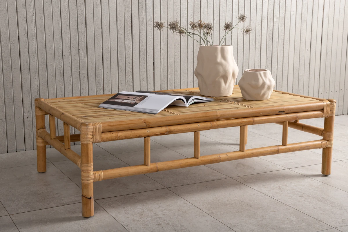 Table Bamboo Wholesale Indoor/Outdoor Sustainable Color Custom Type Furniture Bamboo Table Made in Vietnam