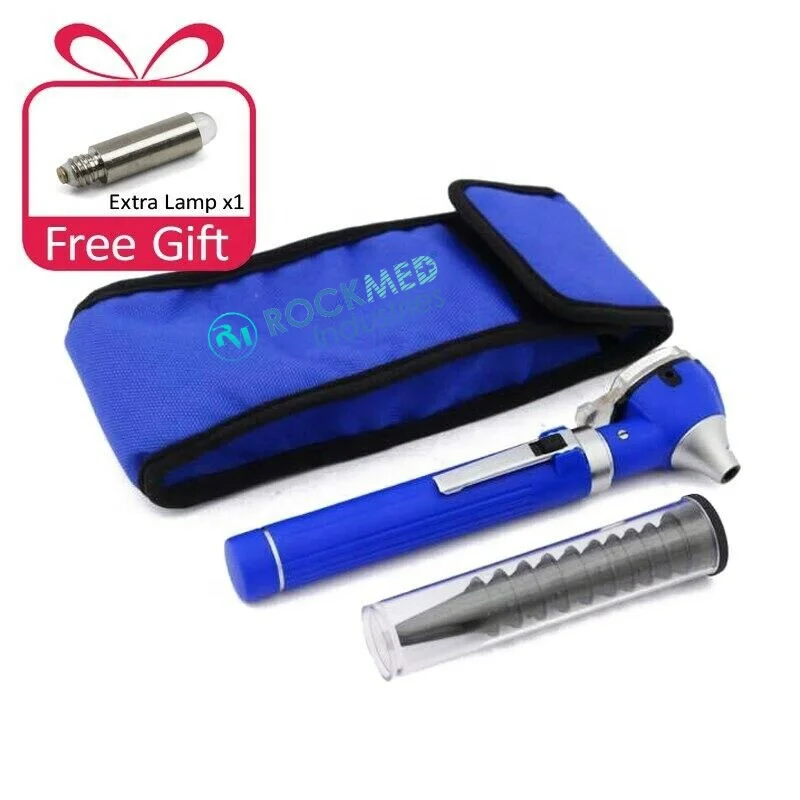 Medical Otoscope Diagnostic Kit Home Adult Kid Ear Care Cleaner Check Examination Endoscope Speculum 3X Magnifying Lens Lamp