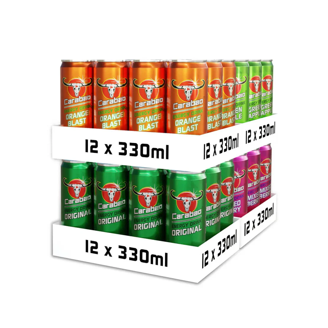 Original Quality Carabao Energy Drink Original (330ml Can) - 24 x 330ml