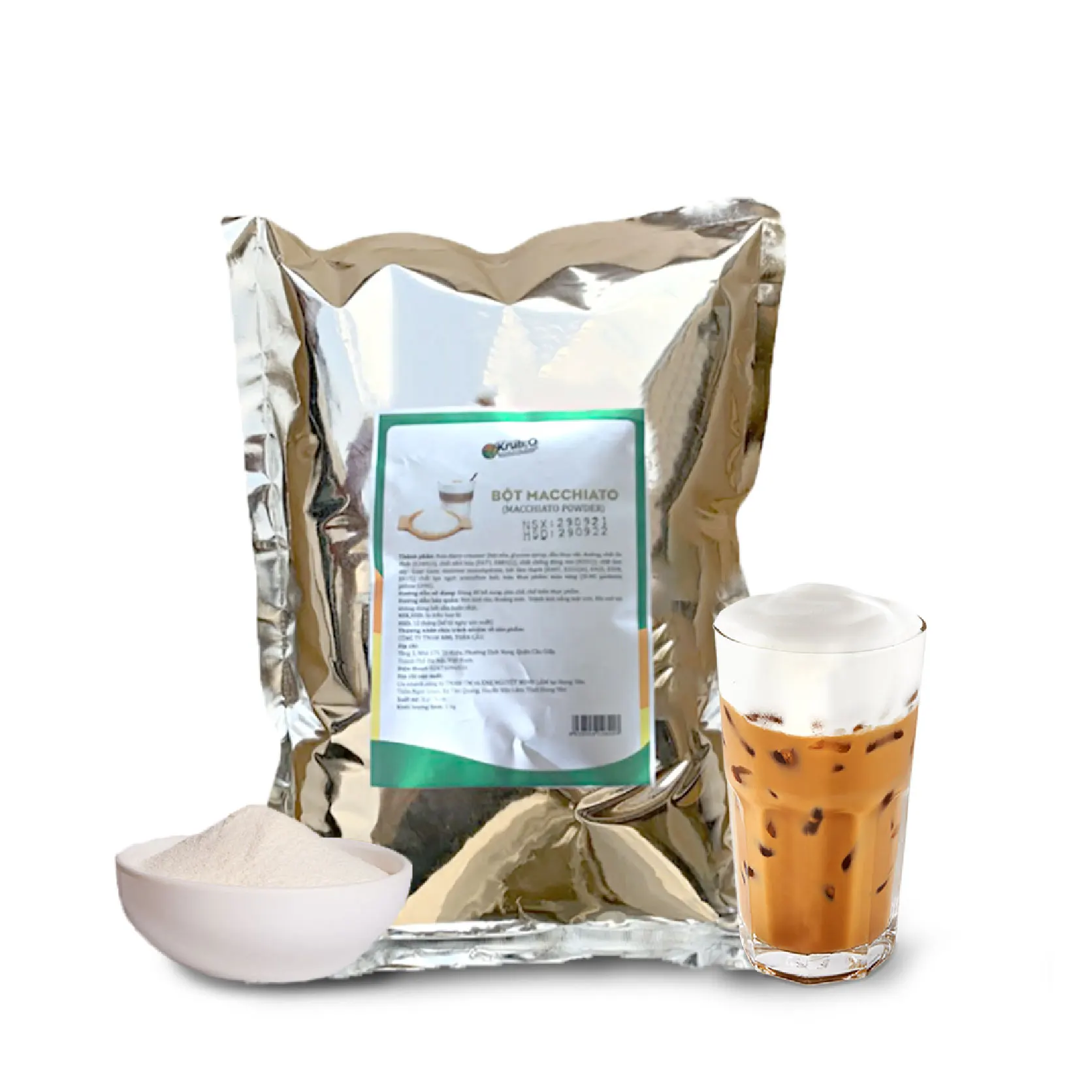 Manufacture Macchiato Powder Flavored Ice Cream Powder Bubble Milk Tea Powder Special Taste Bubble Tea Ingredients For Sale