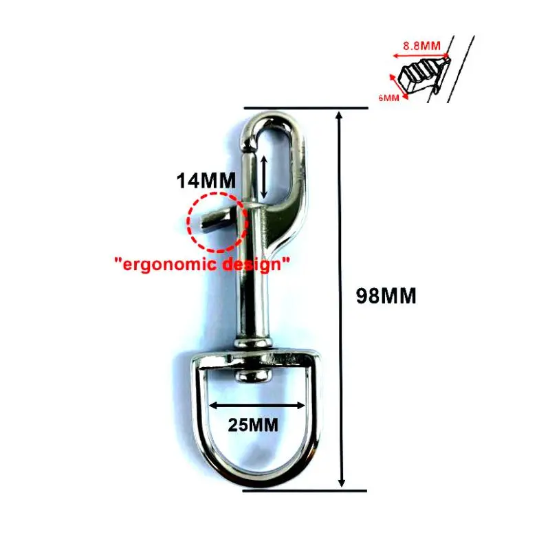 AIMMAX Underwater Scuba Diving Accessories Swivel Eye Bolt Snap