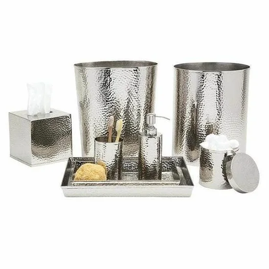 Latest Design Handcrafted Bathroom Accessories Brass Metal Bathroom Set for Home Decor for Export From India