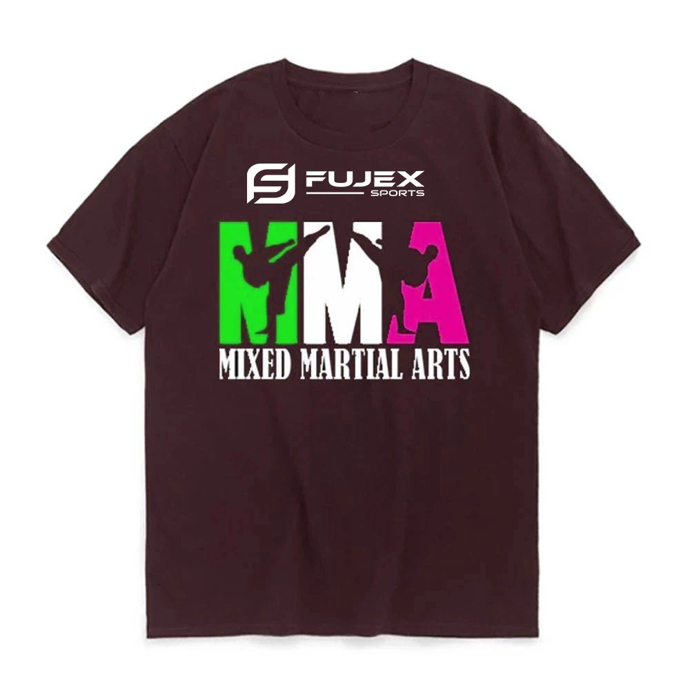Custom Logo Wholesale Men Screen Printed muay thai wrestling boxing Mma t shirts  High Quality Boxing T- Shirts Boxing T Shirts