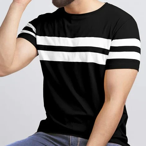 2024 Stripes Shirts Mens T Shirt Unisex Hip Hop Sublimation T-shirts Cropped T Shirt Wholesale Oem New Style