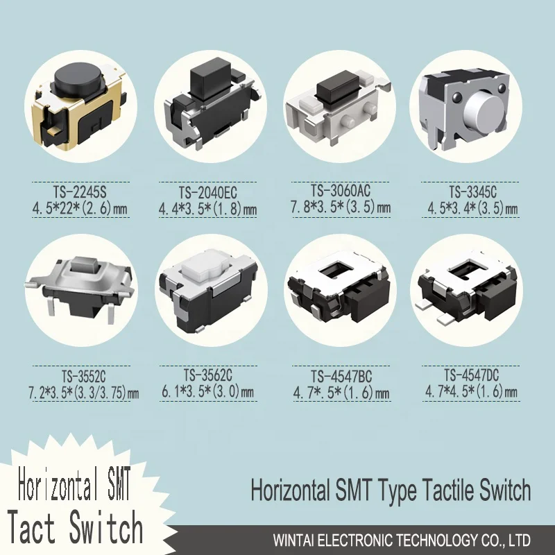 Wintai-tech China Micro Tact Switch Supplier Tact Switch Panel Pushing Tact Switch Manufacturer