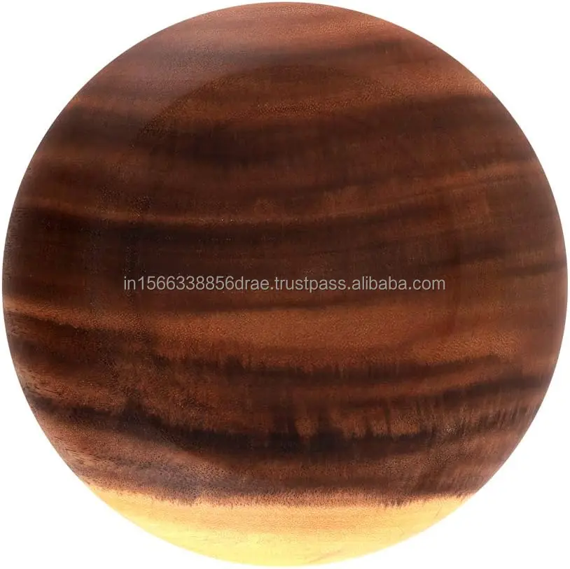 Super Quality Acacia Wood Serving Bowl Antique Fruit Salad Food Serving Bowl For Home Kitchen Decor Wholesale
