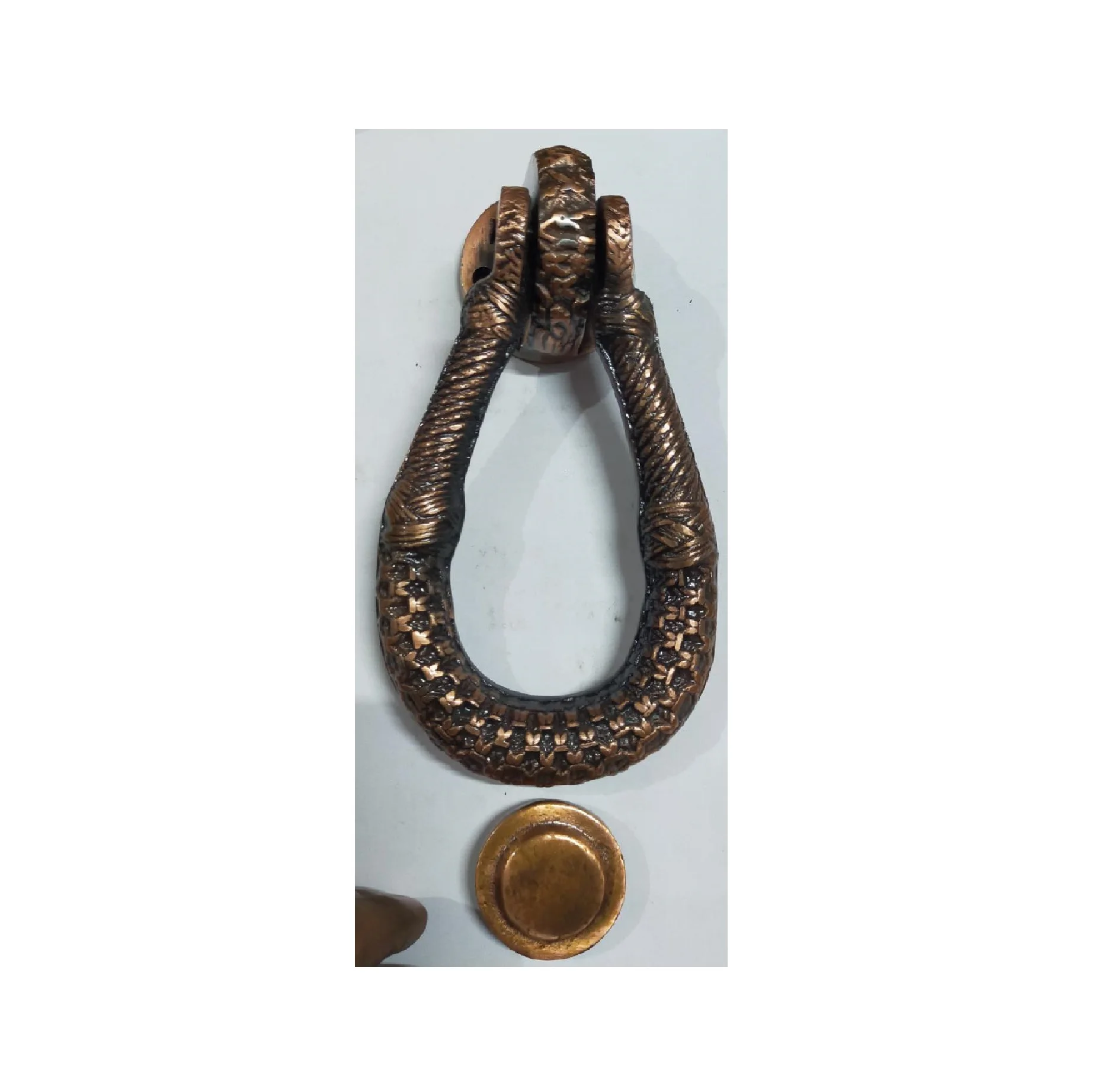 Metal Man Head Pull Handle Ring Door Knocker