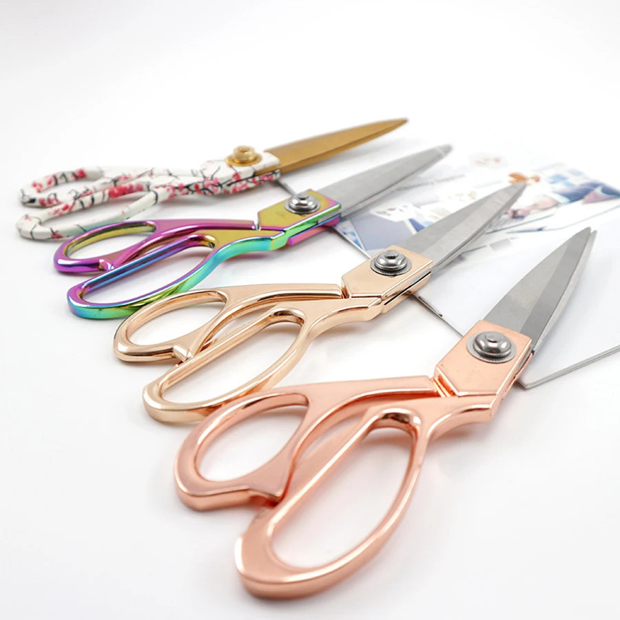 Acrylic Metal Scissor Set Custom Lightweight Stainless Tailor Sewing Scissor Trending Tailor Scissors