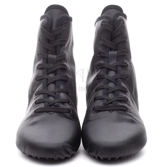 MSMAX Adult Dance Boots High Top Ballet Jazz Dancing Sneakers Black  Women and men laces shoes