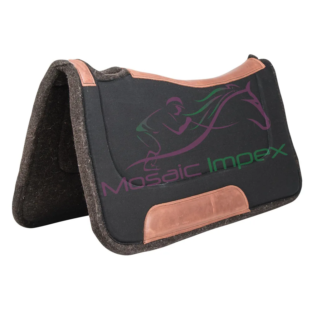 Comfort English Saddle Pad 100% cotton pad features a shock absorbing insulation between layers Manufacturer Custom Quilted West