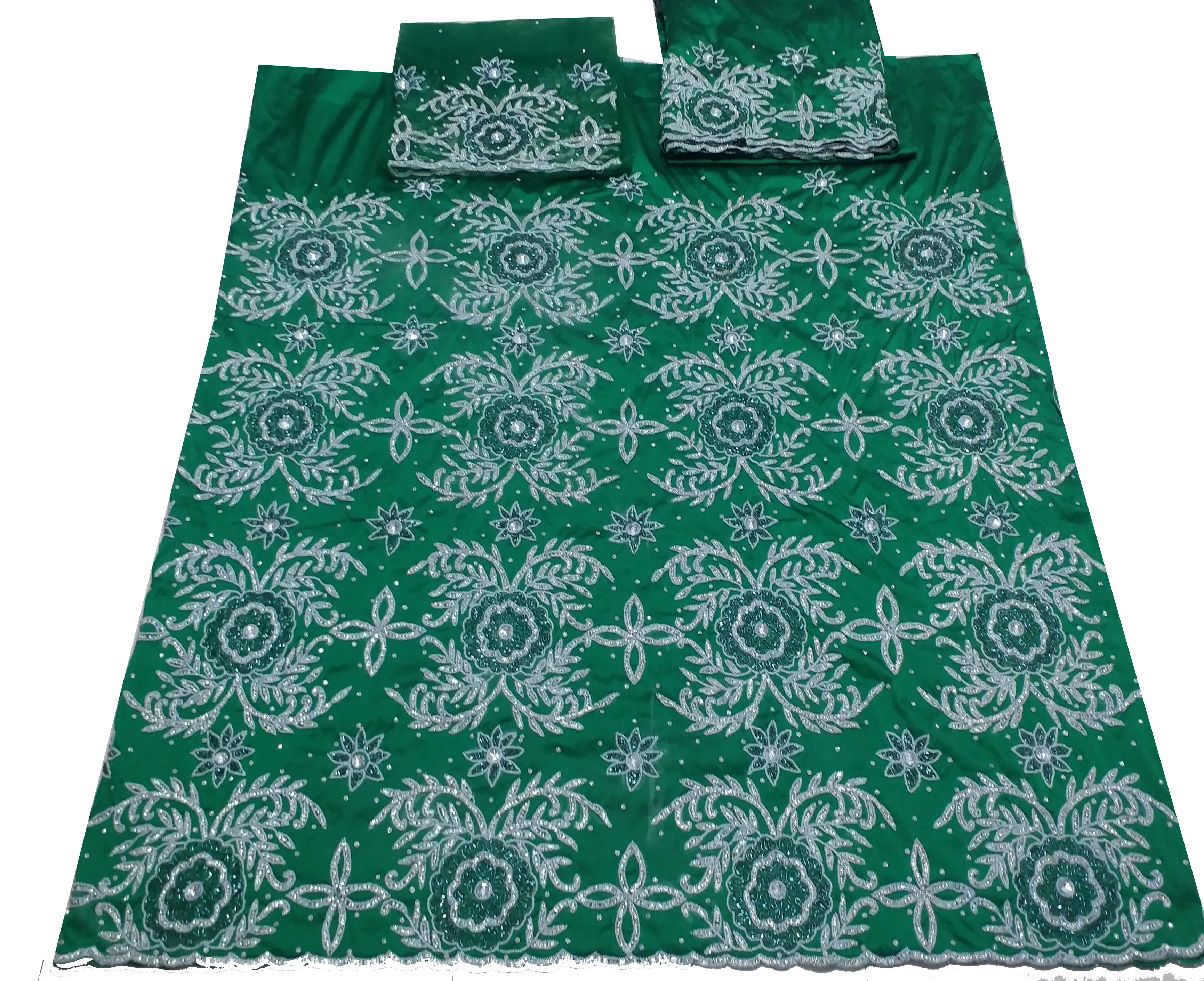 Heavily Beaded George Fabric   African George fabric