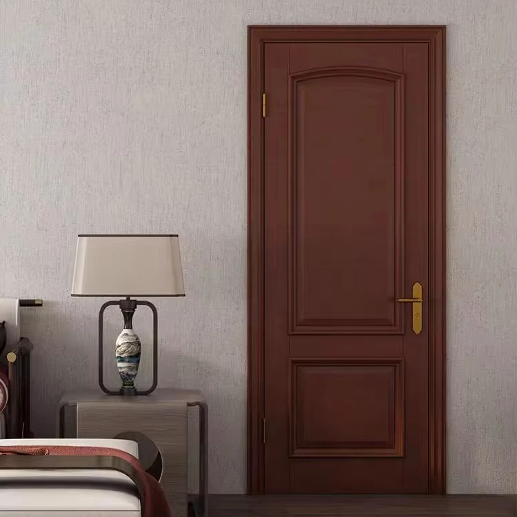 Factory Direct Selling Waterproof Wood PVC Door Natural Wood Veneer Door Interior Melamine MDF Doors
