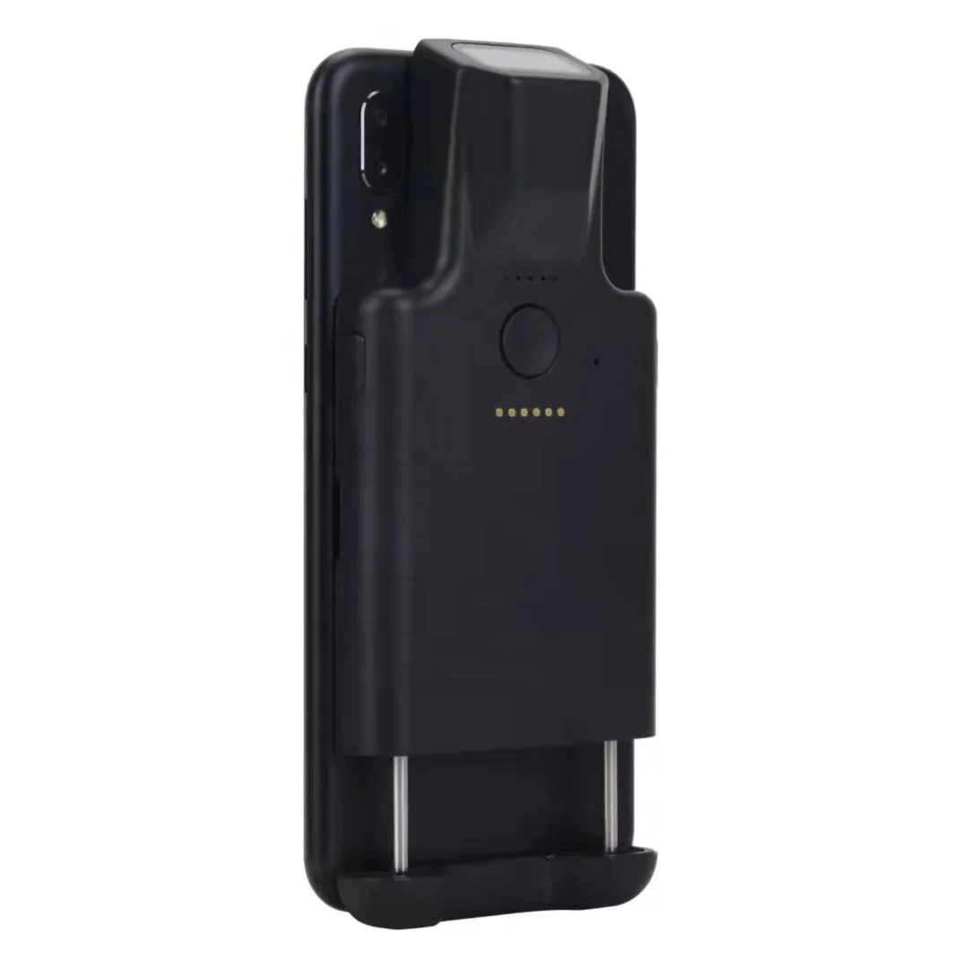 Customized Mobile PDA Scanner Adapter Handhold Portable Scanning Gun Mobile Phone Back Clip BLT Connected Scanner