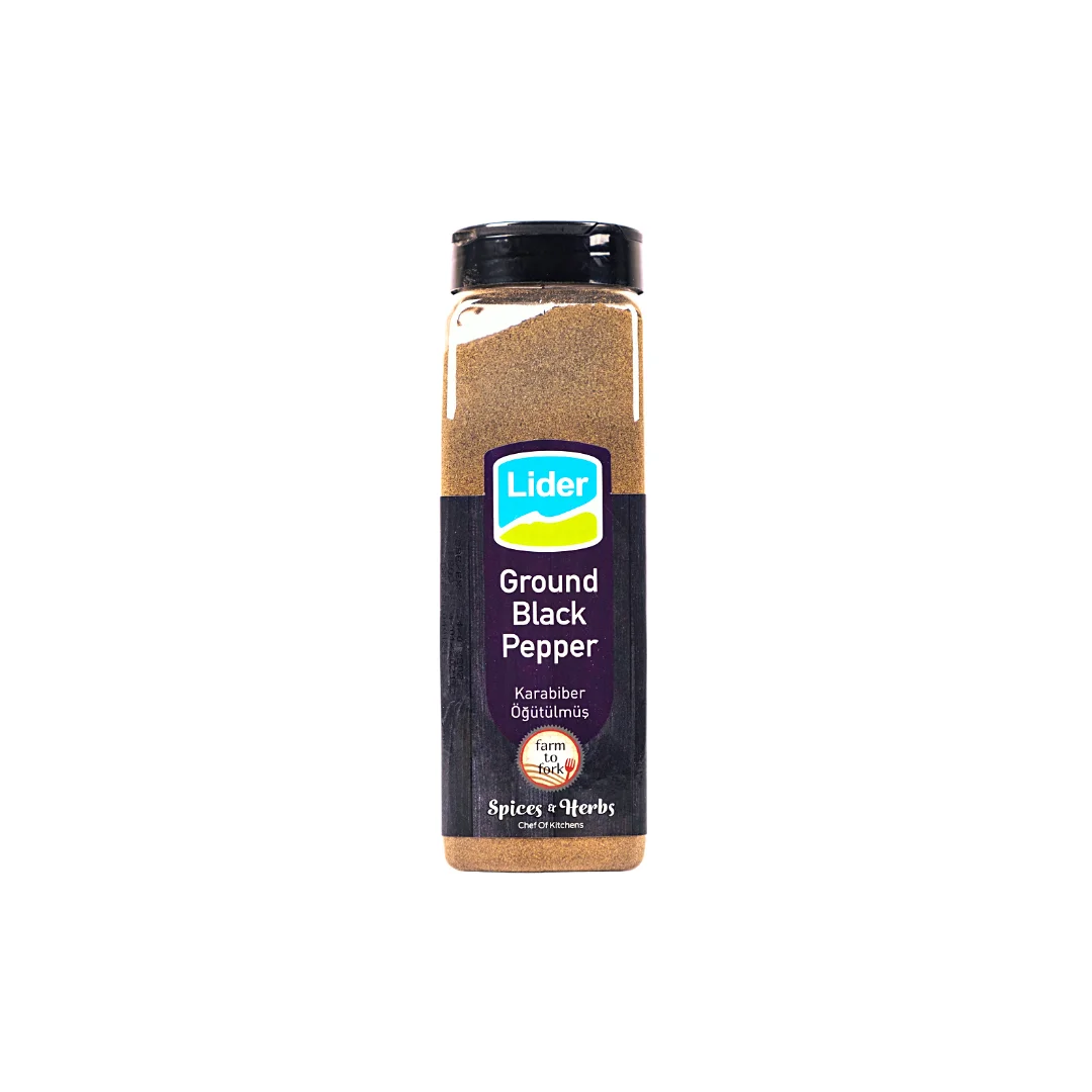 LIDER Ground Black Pepper 525G  Turkish Spice Turkish Herb Black Pepper Herb Seasoning Farm to Fork Seasonin