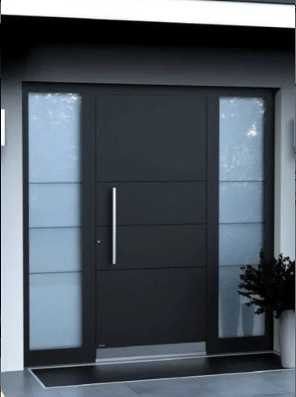 Turkish ELEGANT MODERN PIVOT DOOR Solid Wood/Wooden/Steel/Glass Design from Turkish Manufacturer