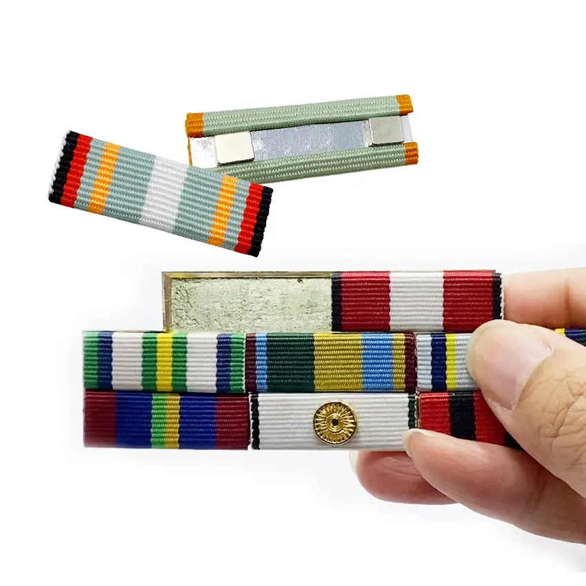 wholesale custom medallion magnetic service ribbon bar rack