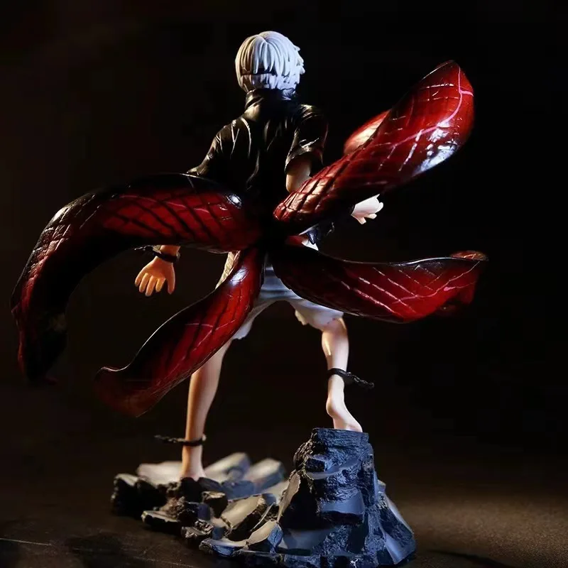 Japanese Anime Cartoon PVC Action Doll Toy Tokyo Ghoul Kaneki Ken Resin Figure Change Head Version-Collectible