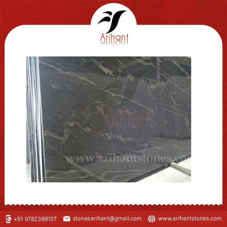 Hot Sale Premium Quality Black Gold Granite Slab Available At Affordable Price From Indian Exporter