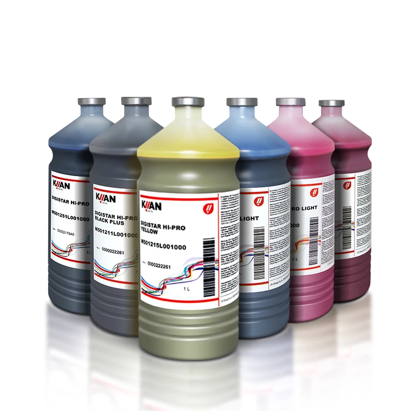 Hot Sale 1L Ink Kiian Dye Sublimation Ink for Textile Digital Printing Dx5 Dx7 Mutoh Mimaki