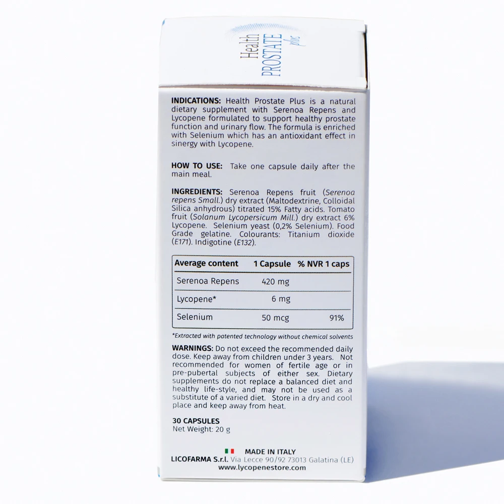 Natural Supplement For Men Prostate Health Care with Saw Palmetto and Organic Lycopene in Synergy with Selenium