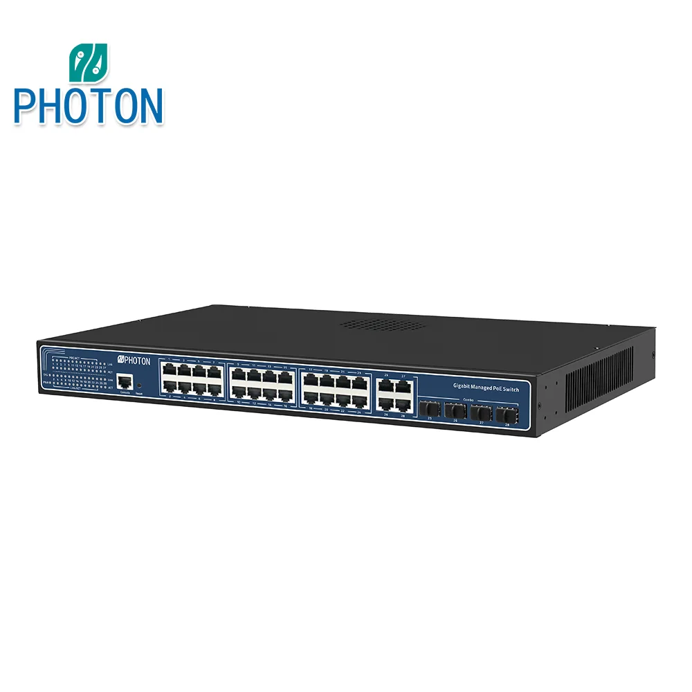 28 Port Gigabit Managed POE Switch