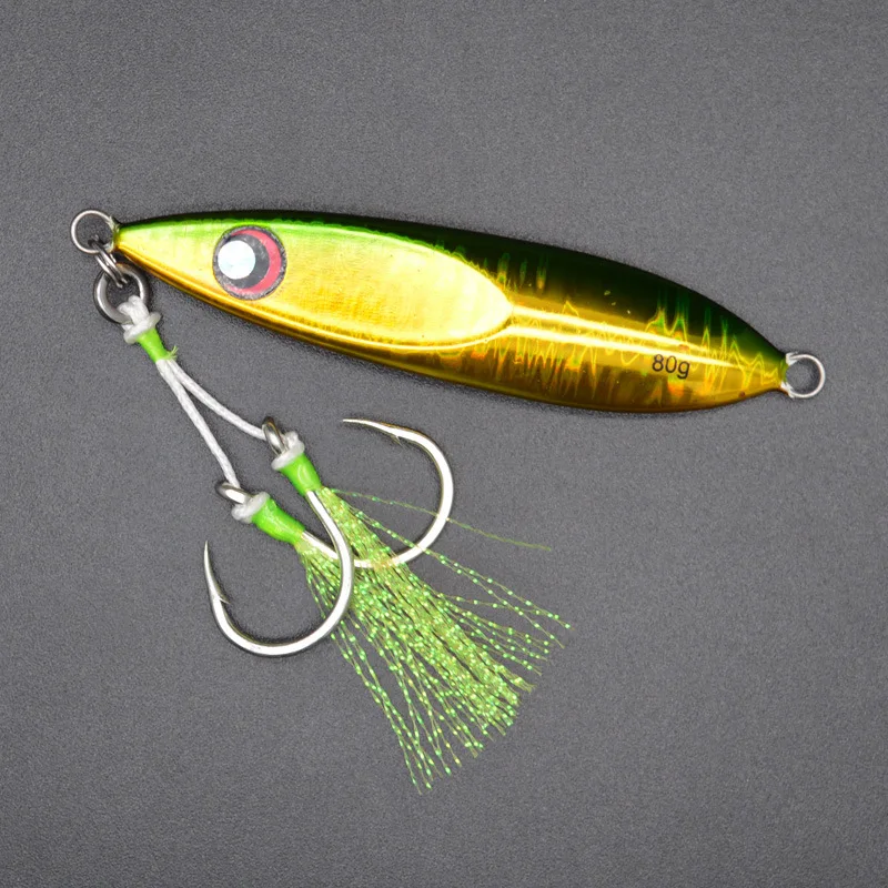 2pcs/Bag High Carbon 1/0  3/0 5/0 7/0 9/0 Double Assist Hook Fishing Hook With Solid Ring For Jigging Lures