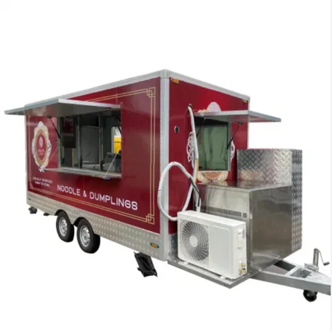 Fully Equipped catering ice cream mobile food truck sales permit used food truck outdoor food truck ready for supply