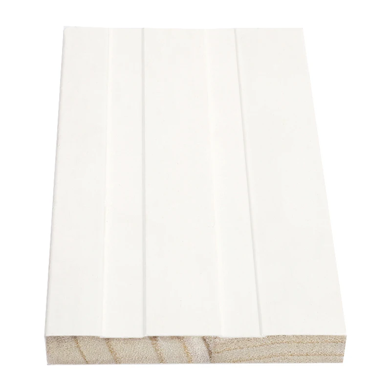 Factory Sales White Primed Finger Joint LVL Wood Flat Door Jamb a Single Lock Mdf Moulding for the Home Decoration