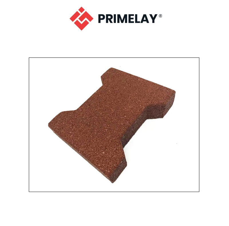 Easy Interlocking Design Slip Resistant Heavy Duty Dogbone Shape Crumb Rubber Pavers for Breeding Barns, Pool Decks and Patios