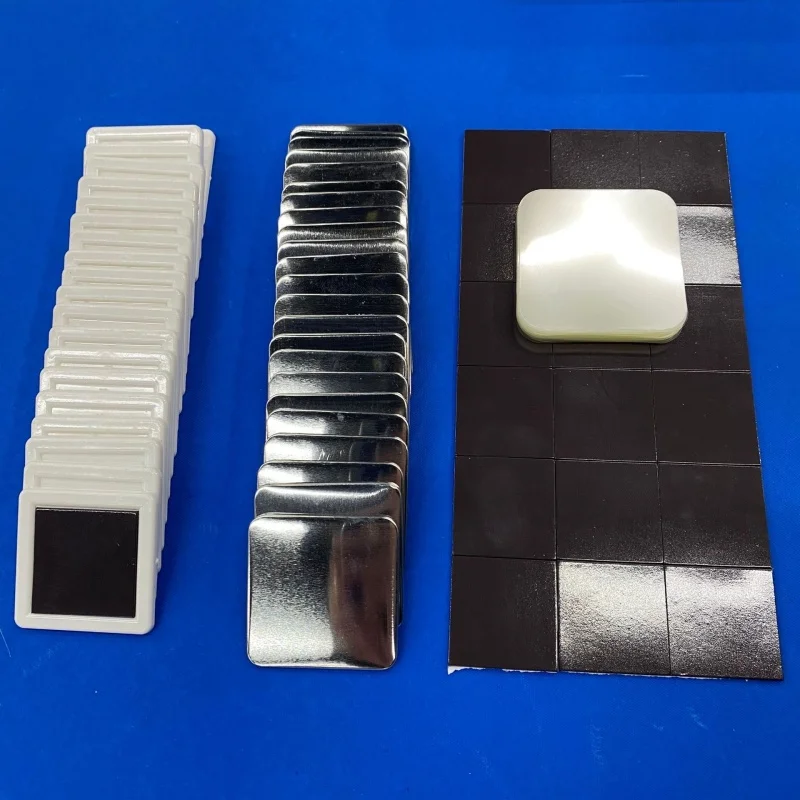New 50x50mm Square Magnetic Refrigerator Magnets  Customizable Magnets for DIY Creations with Manual Button Making Machines