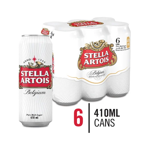 Prices for Stella Artois Premier Lager Beer Cans Stella Artois 24x33cl (Beer) at discount prices