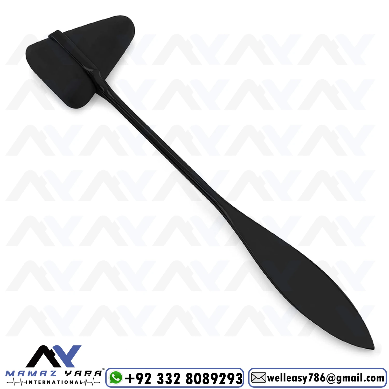 3 Pcs Tactical Black Tuning Forks Set C128 & C512 & Taylor Hammer German Grade Or Quality Hospitals Clinics