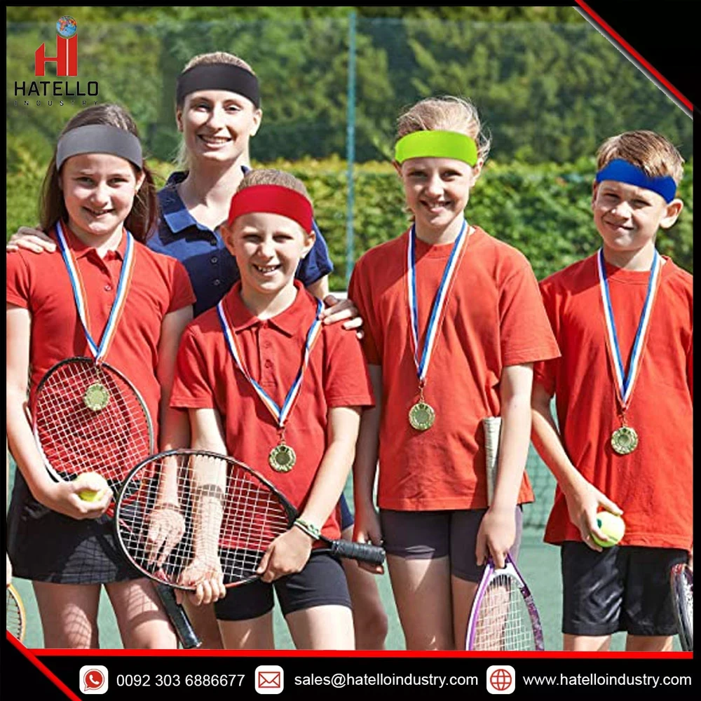 Tennis Dry Head Tie Sport Tie Back Headband for Basketball Running Karate Athletics Unisex Hairbands