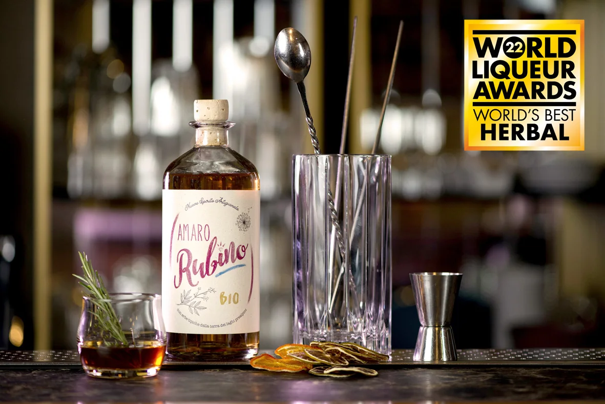 Amaro Rubino Bio Organic Herbal Liqueur Traditional Italian Digestif Aperitif 700 ml Bottle