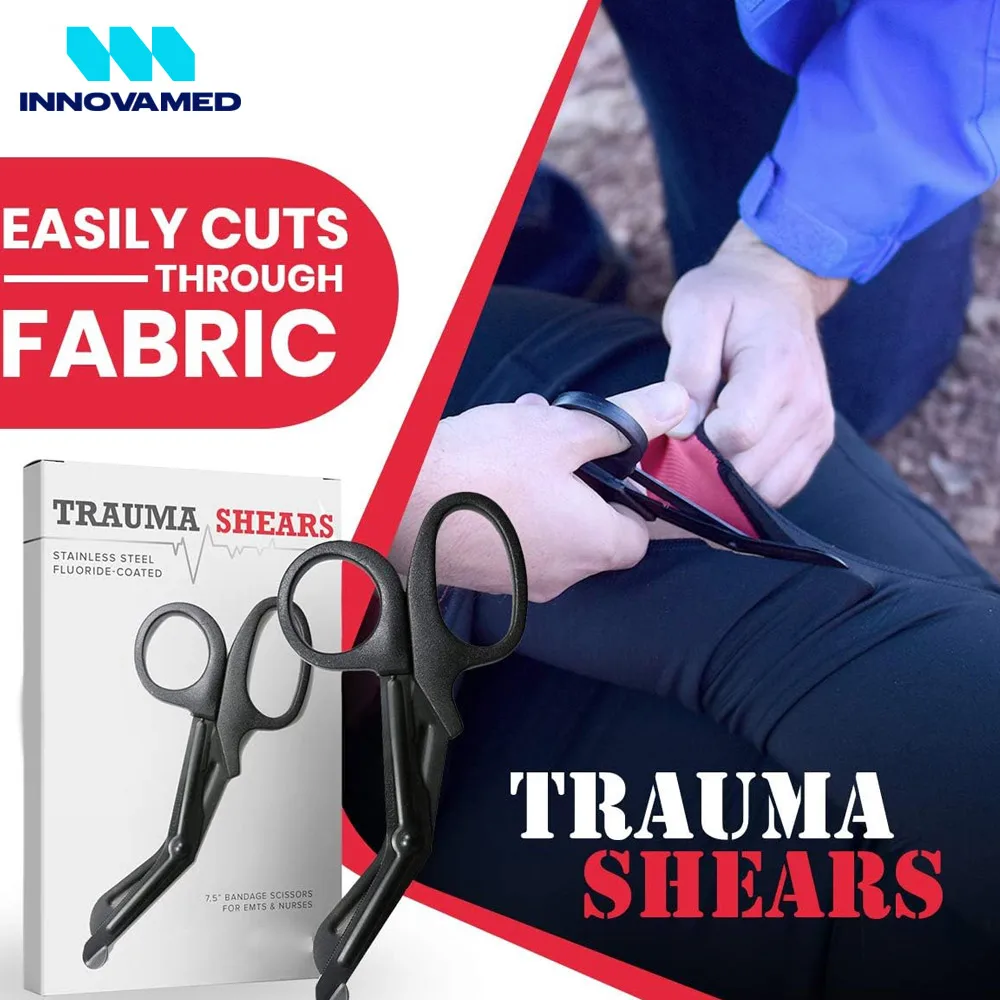 Trauma & Bandage Shears For Nurses EMT First Aid, 7.5 Inches Surgical Instruments Scissors BY INNOVAMED