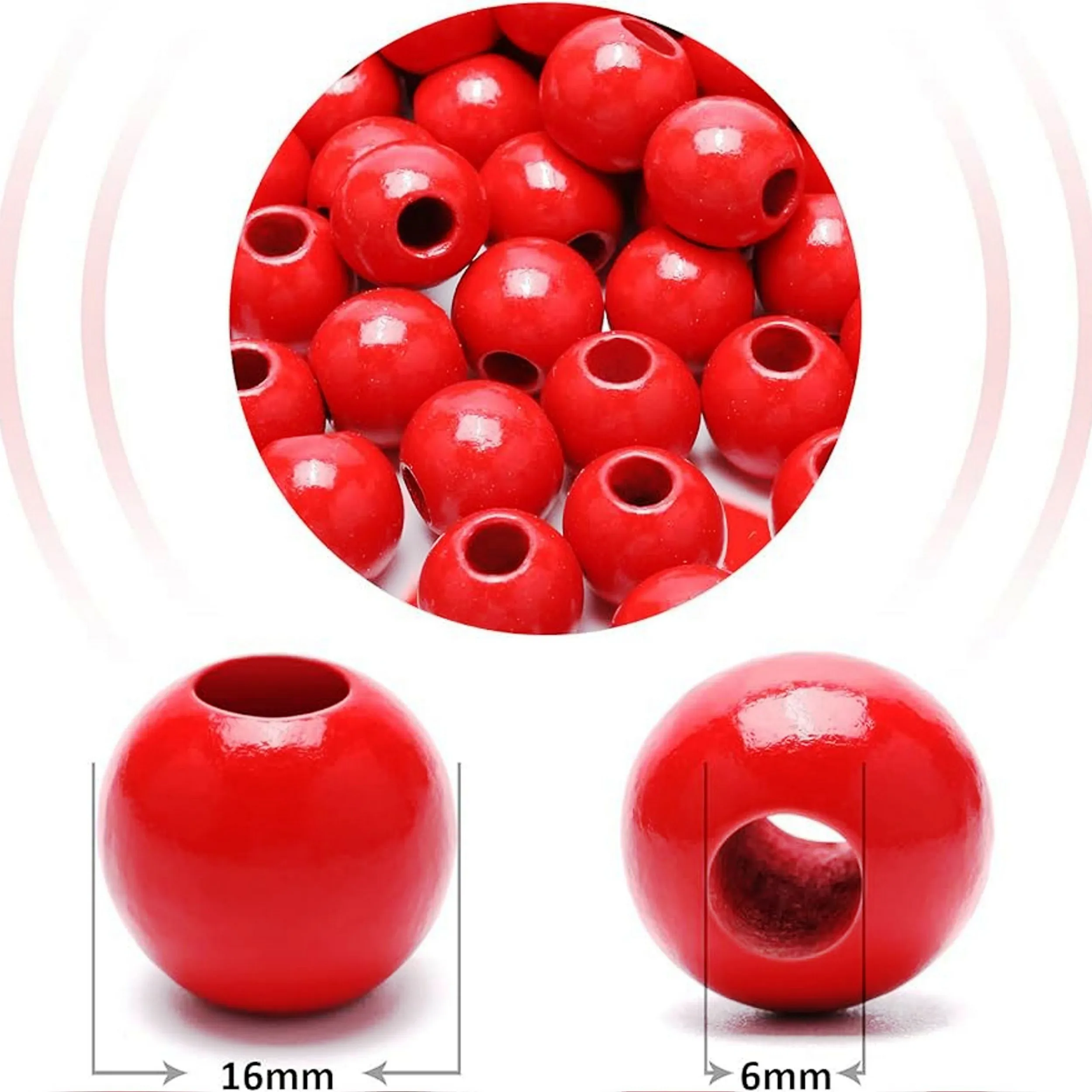 200 Wooden Macrame Beads in Assorted Natural Colors 17mm x 14mm Customized Color And Size Wooden Beads Indian Handmade