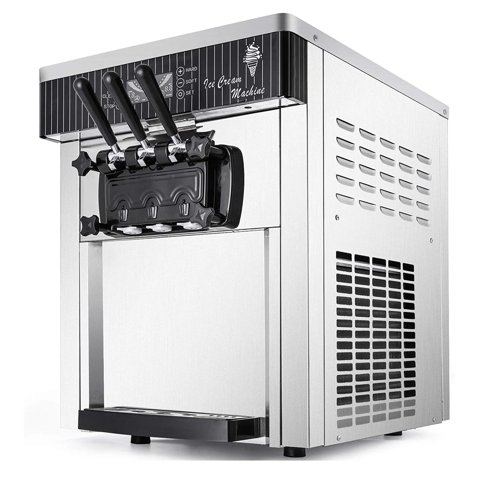 Коммерческая машина для мороженого с замороженным йогуртом-самообслуживание, автоматическая дозирование