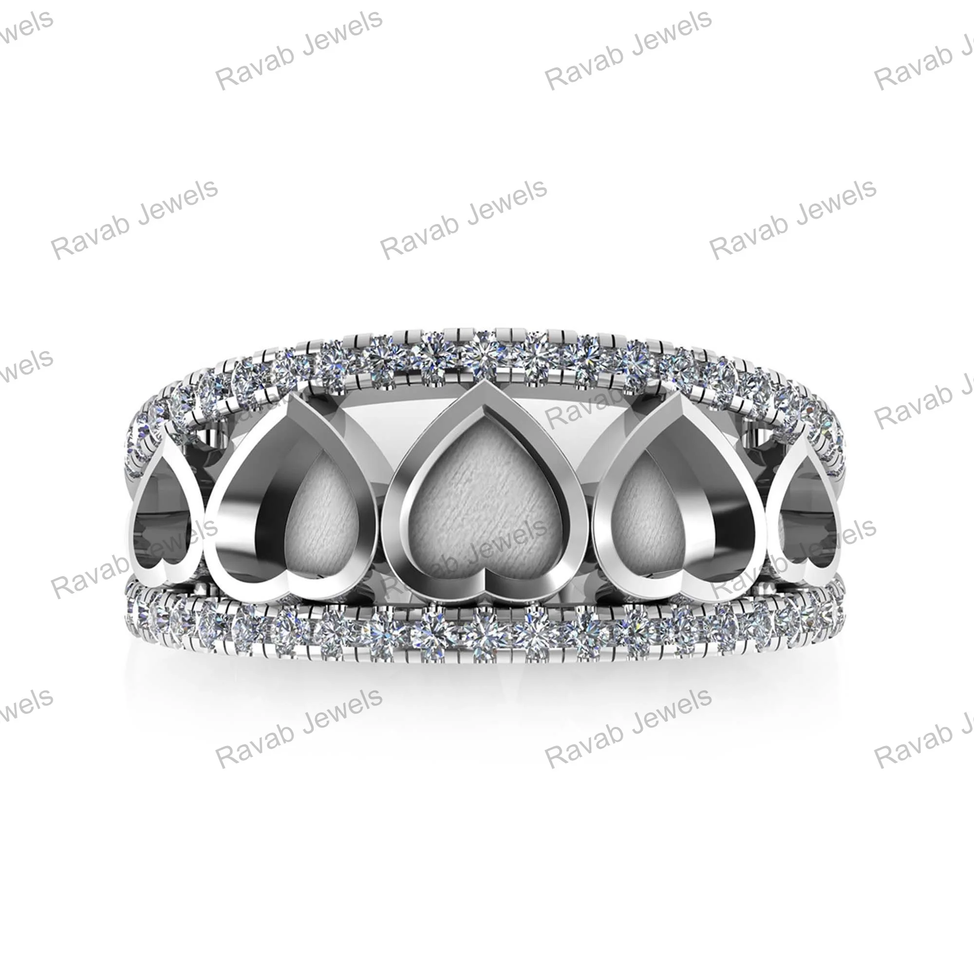 2024 Resin Bezel Zircon Heart 5mm Handmade Double Band Women Wedding 925 Sterling Silver Ring Breastmilk Keepsake Jewelry