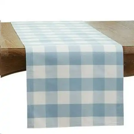 Best Price Online Home Stylish Luxury Dining Decor  Woven Checkered Cotton Table Runners Unique  Designs Buy Now!