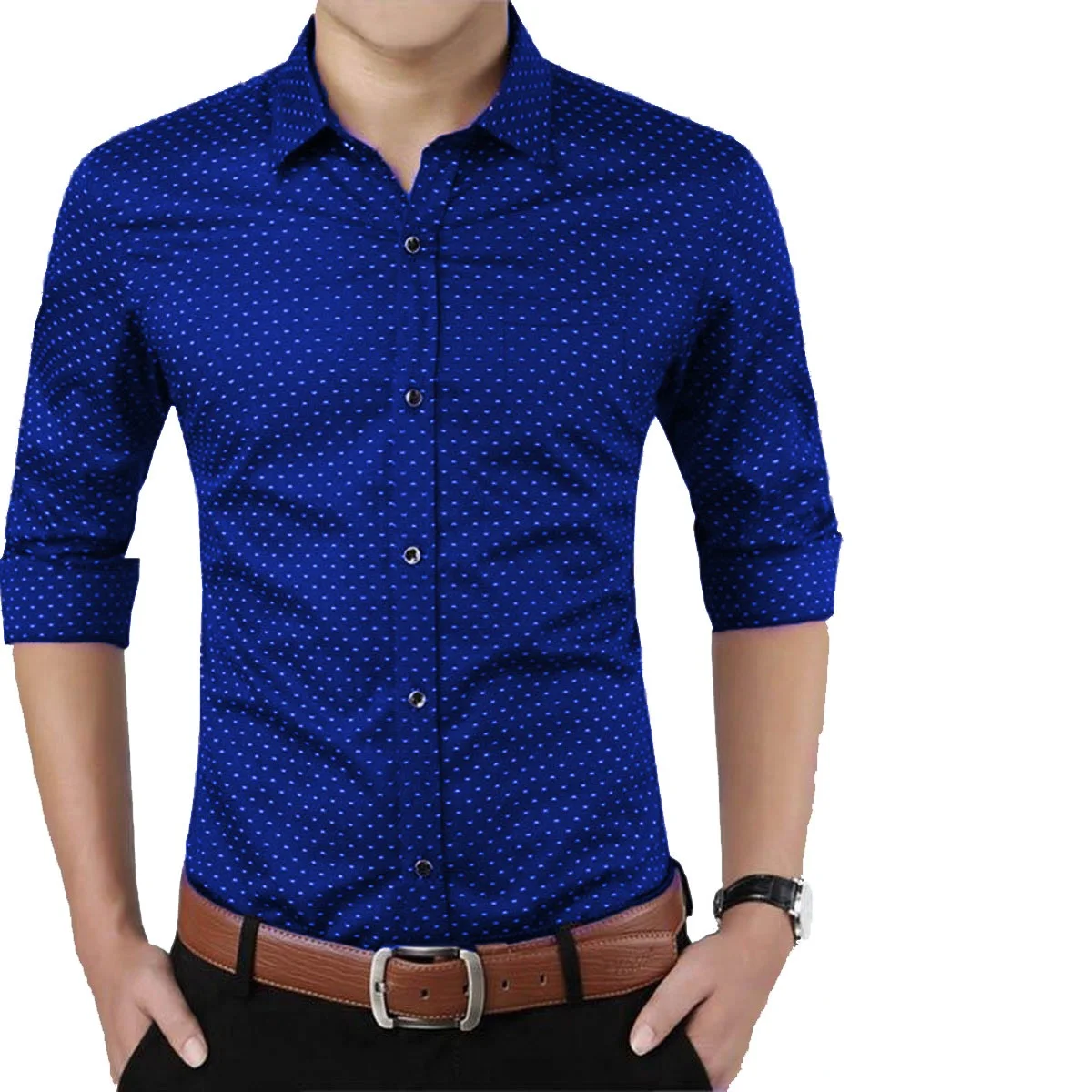 Wholesale Cotton Light Weight High Quality Full Sleeves Outdoor Working Job Office Professional Men Dress Shirts Breathable