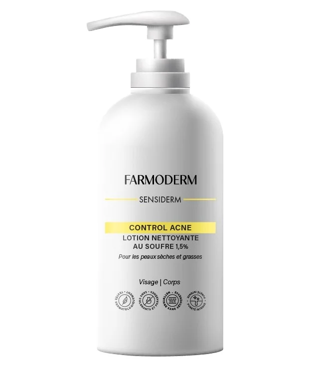 100% Made in Italy sulfur cleanser for acne and pimples