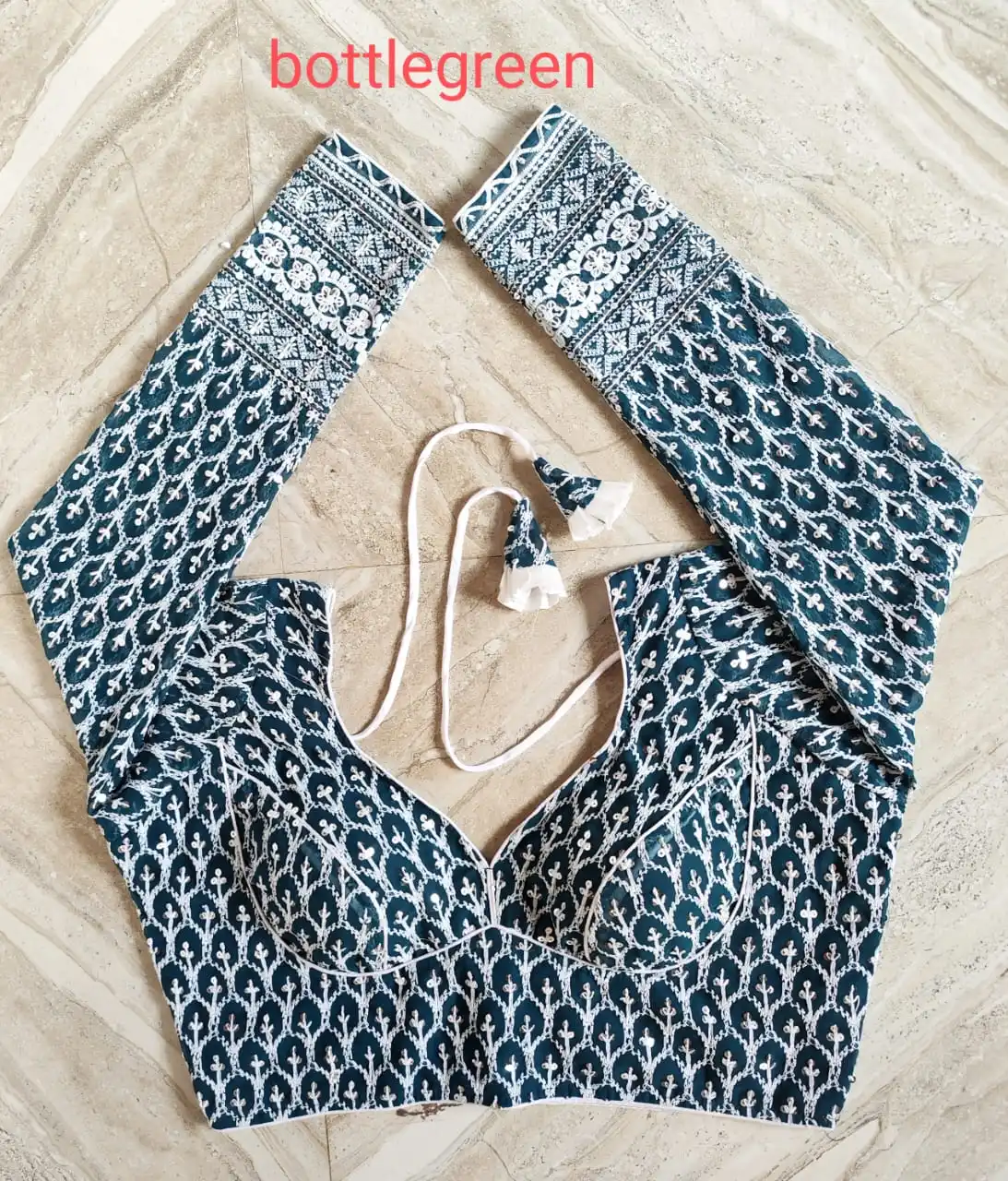 ready made blouse Western Design With Chikan Work saree blouse readymade women sexy readymade saree blouse wholesale