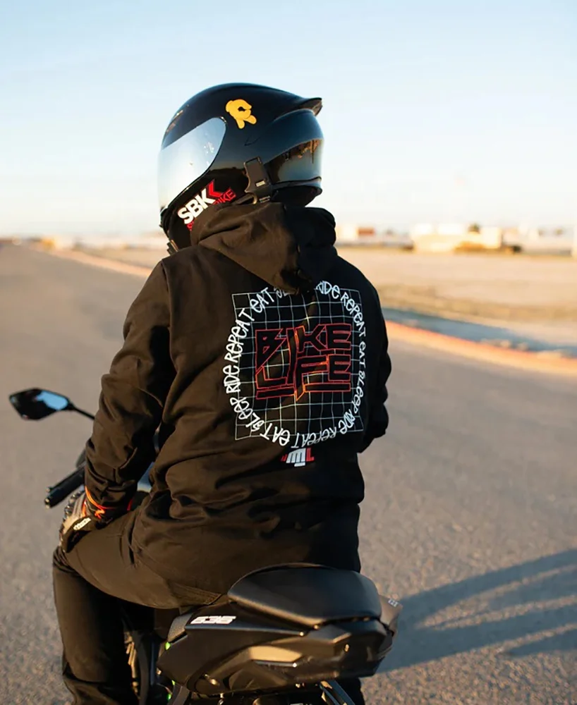 Motorcycle Motorbike Hoodie lined with DuPont KEVLAR Top hoodies for unisex, Prime Protection Kevlar Hoodies With Protection